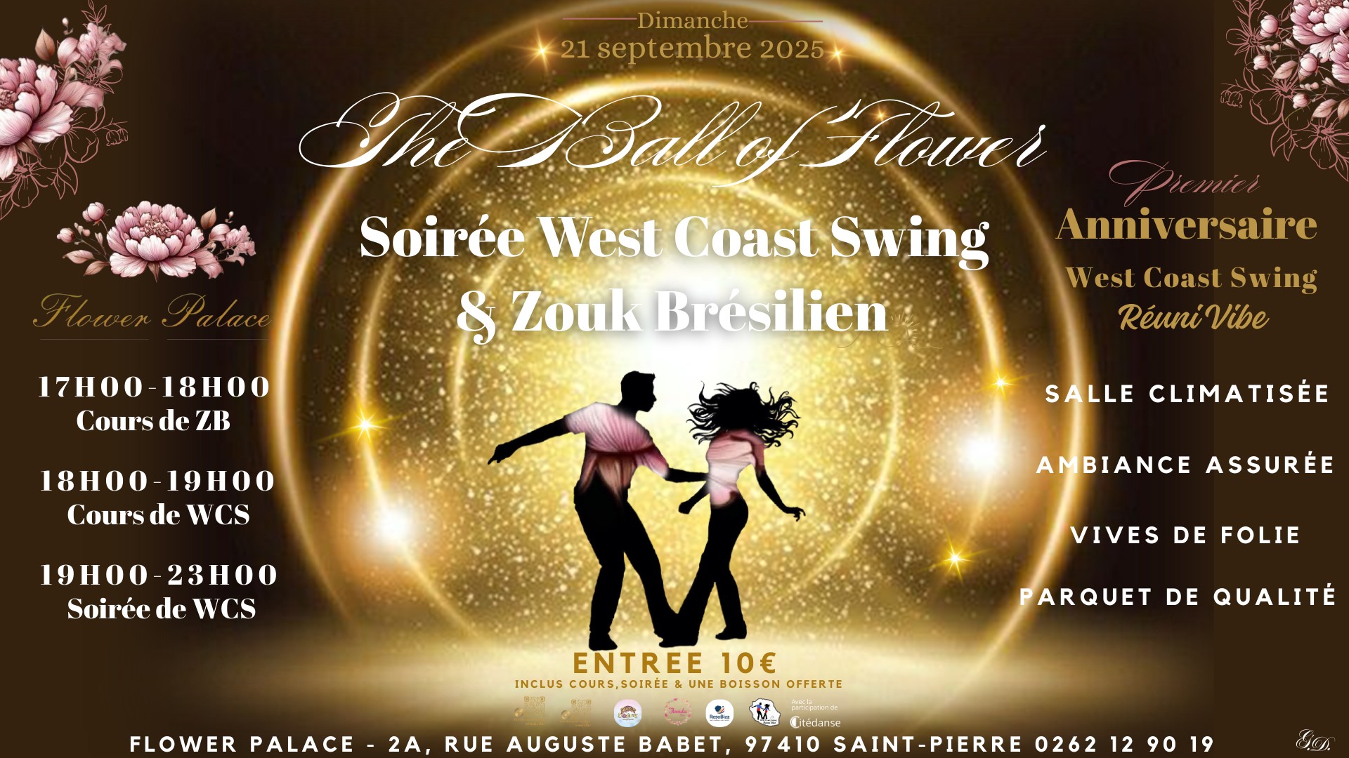 💐THE BALL OF FLOWER Soirée West Coast Swing & Zouk Brésilien ✨