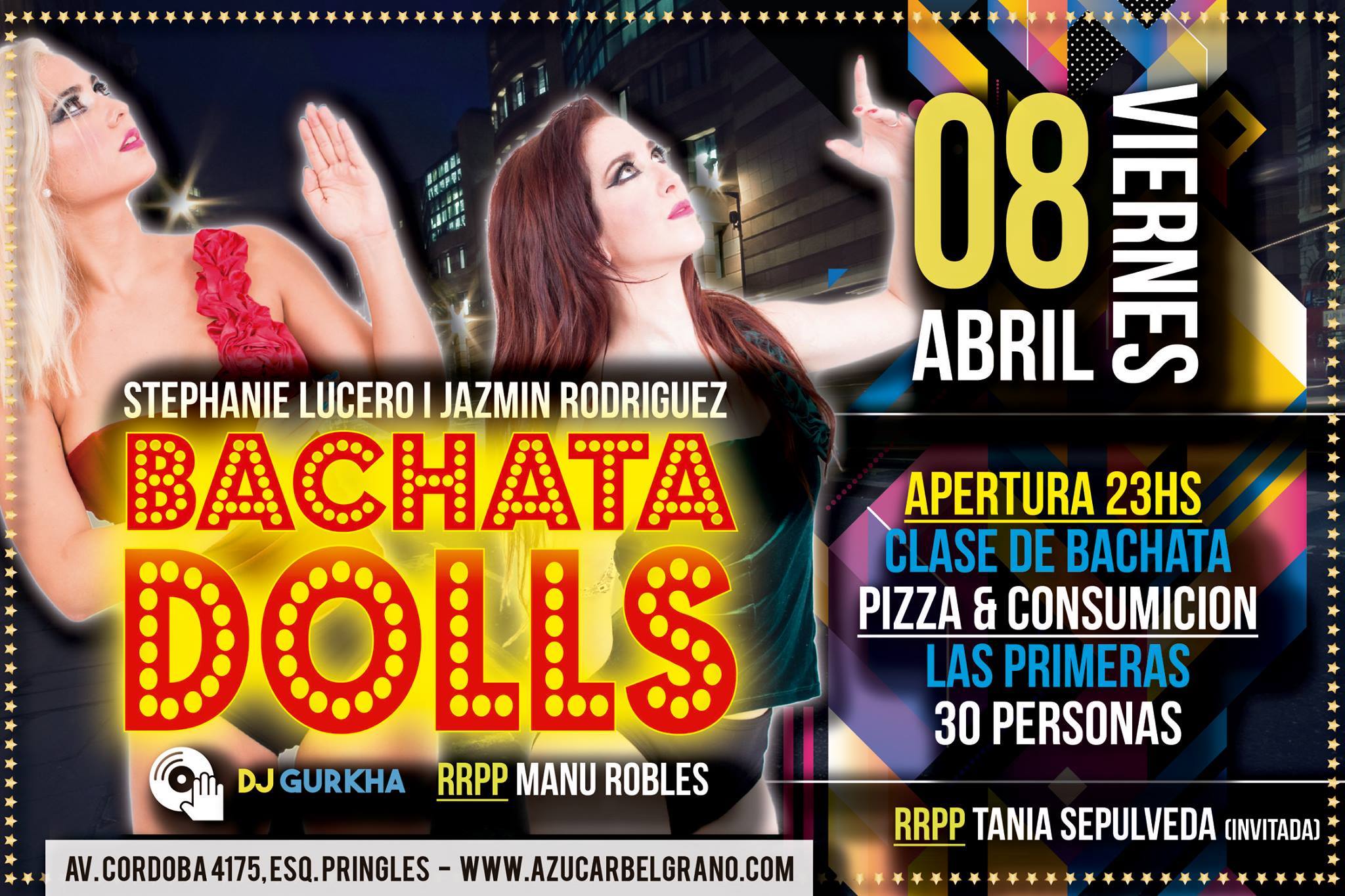 VIERNES :: Bachata Dolls :: Clase + Fiesta :: Azucar