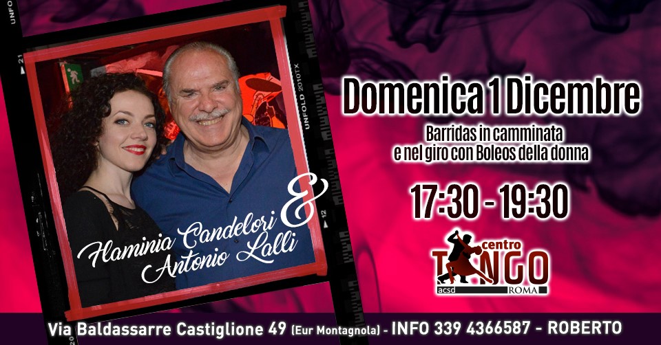 Antonio Lalli e Flaminia Candelori al Centro Tango Roma