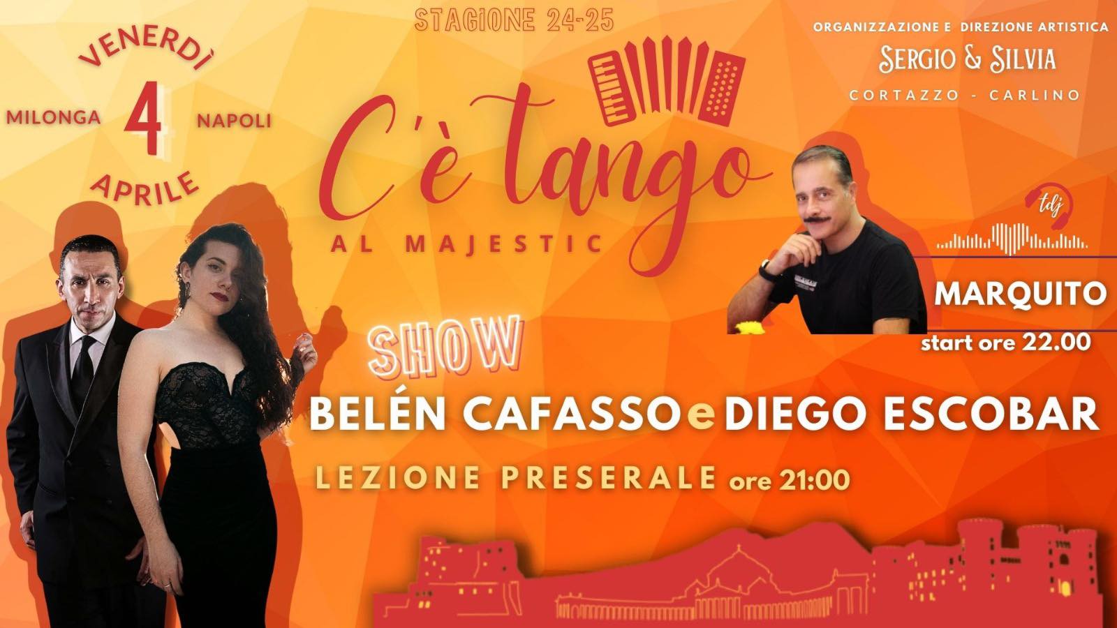 C’è Tango al majestic Venerdì 4 Aprile