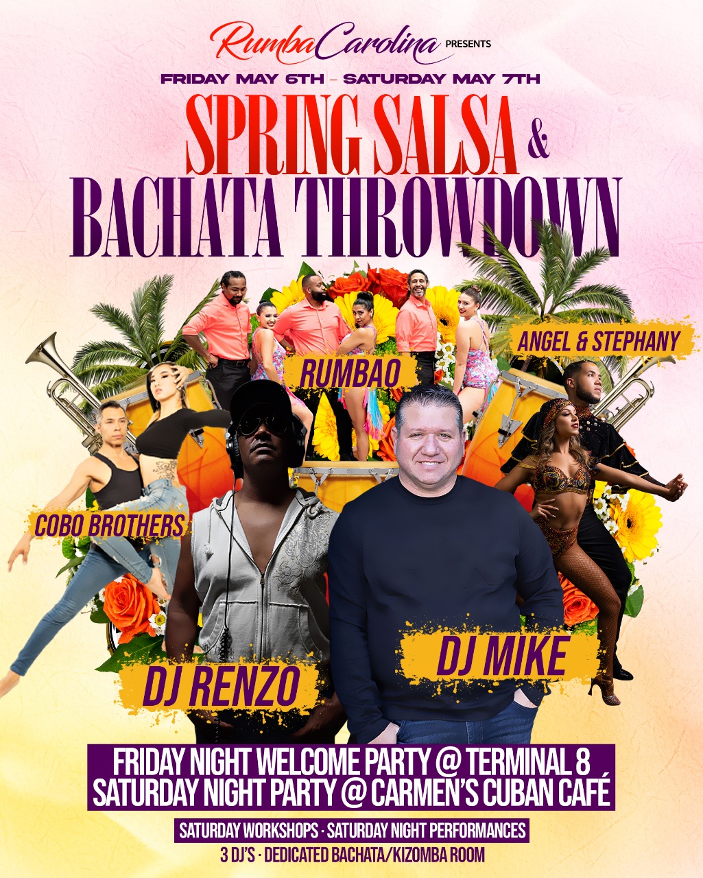 Spring Salsa & Bachata Throwdown! Featuring Angel & Stephany (NYC)