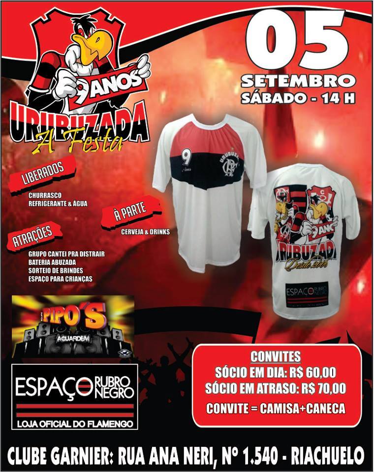 Festa de 9 anos da Torcida Urubuzada