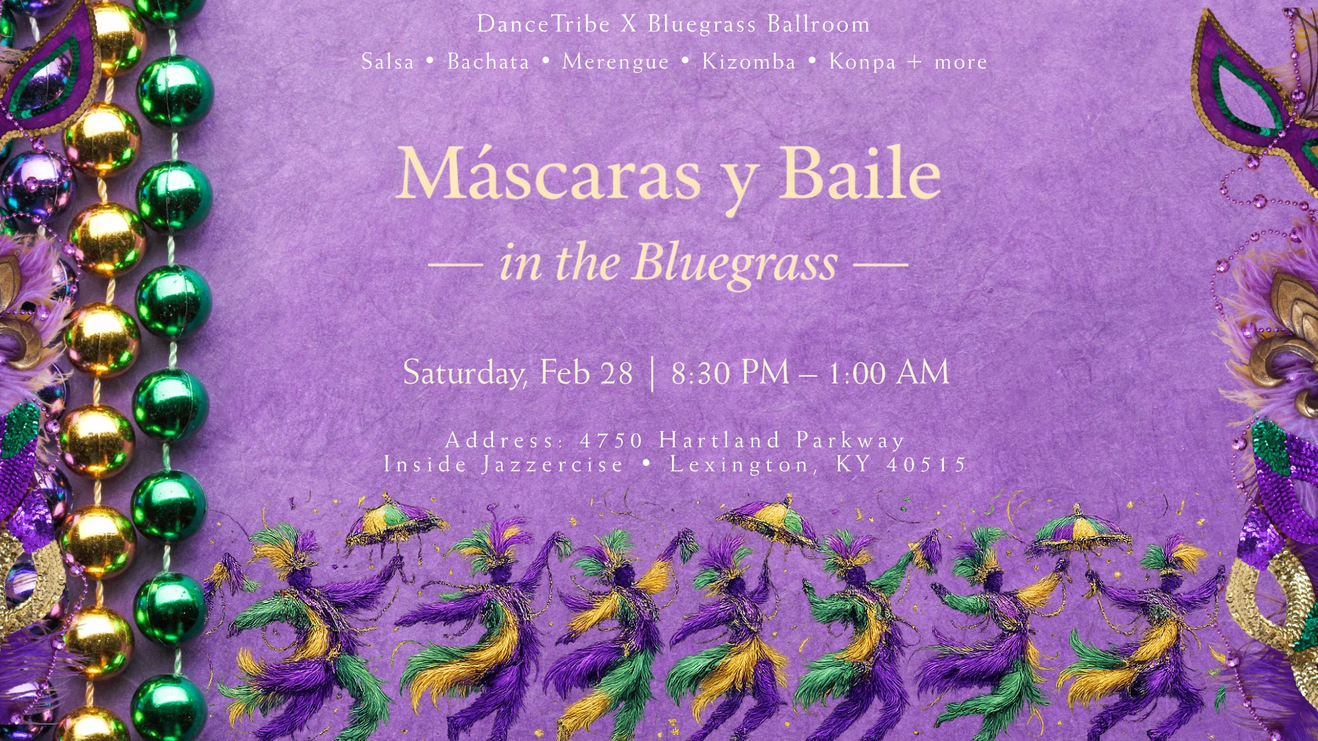 Máscaras y Baile in the Bluegrass