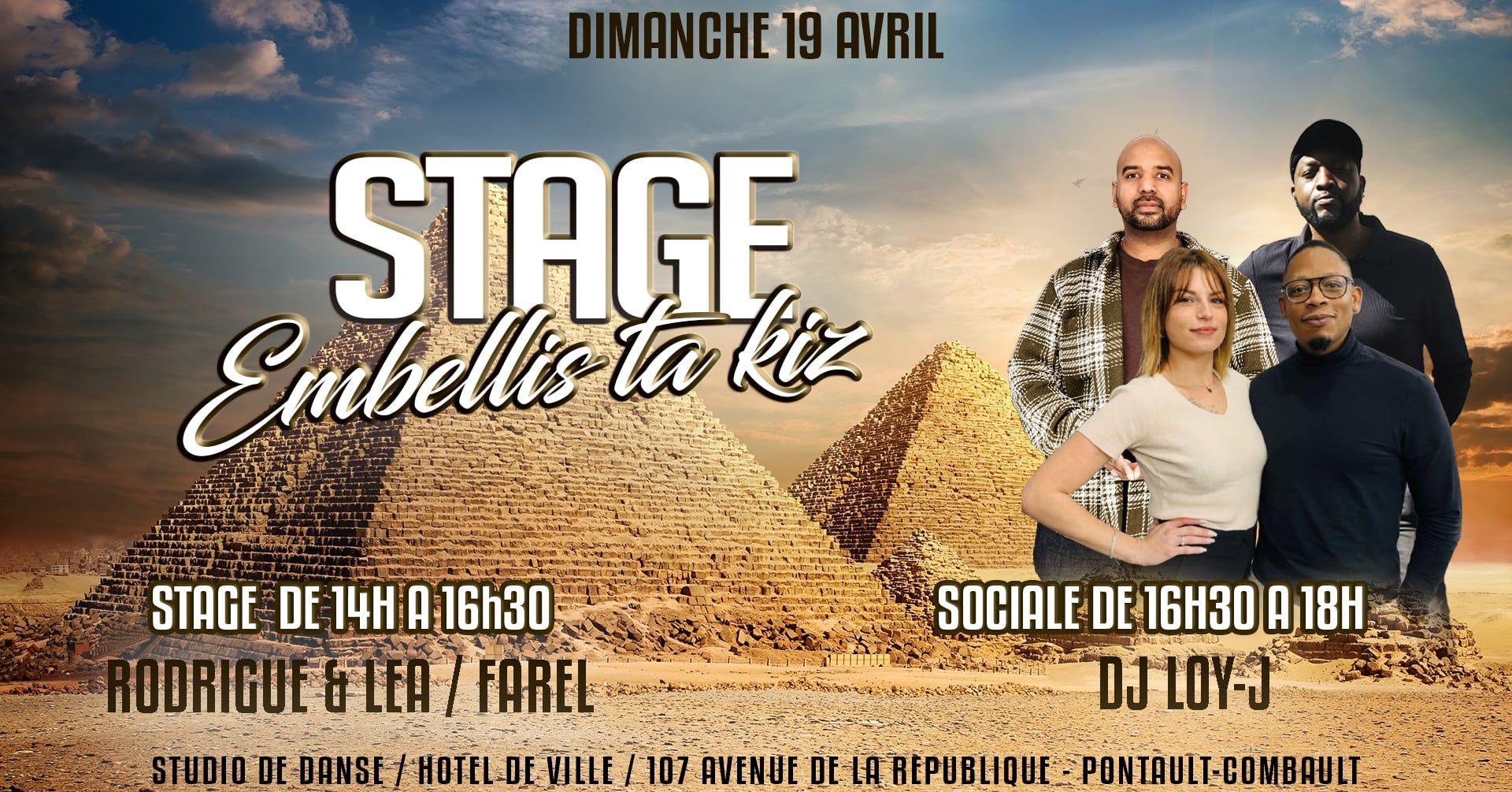 Stage de kizomba à Pontault-Combault : Embellis ta kiz🕺💃