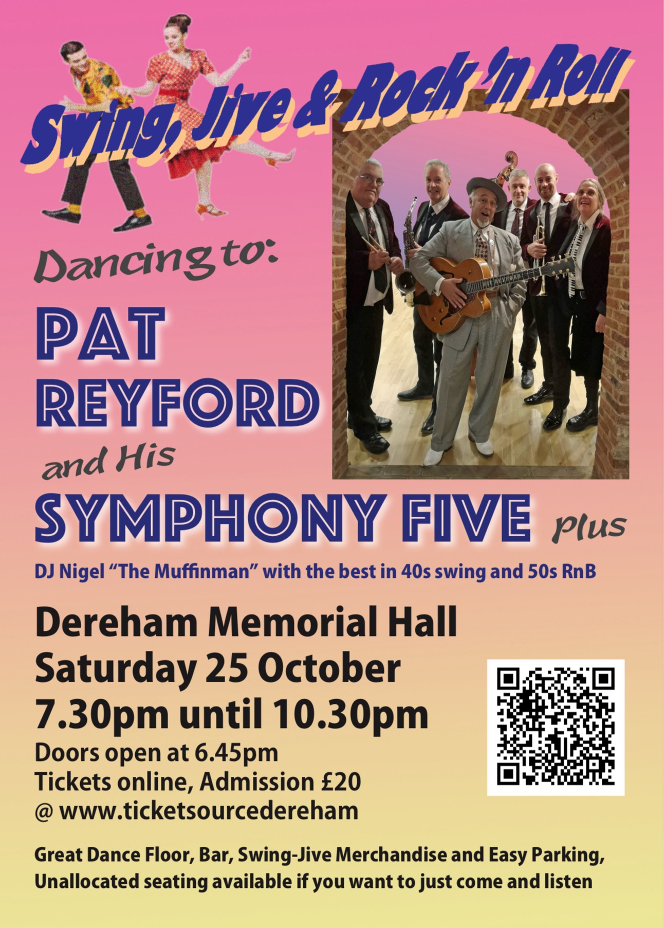 Swing Dance with Pat Reyford and the Symphony Five