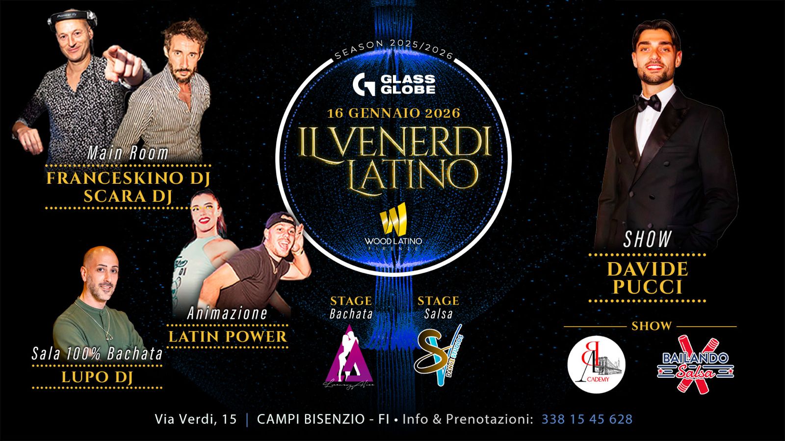 IL VENERDì LATINO @ GLASS GLOBE by Wood Latino