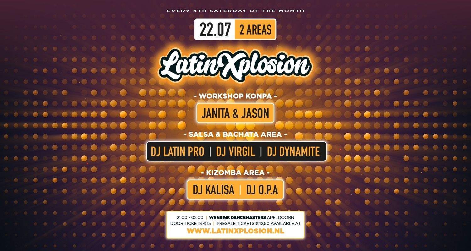 ☆LATIN-X-PLOSION☆ 2 Area's Salsa & Bachata Kizomba