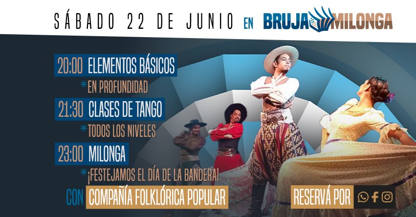 Compañía Folklórica Popular en VIVO en Bruja Milonga!