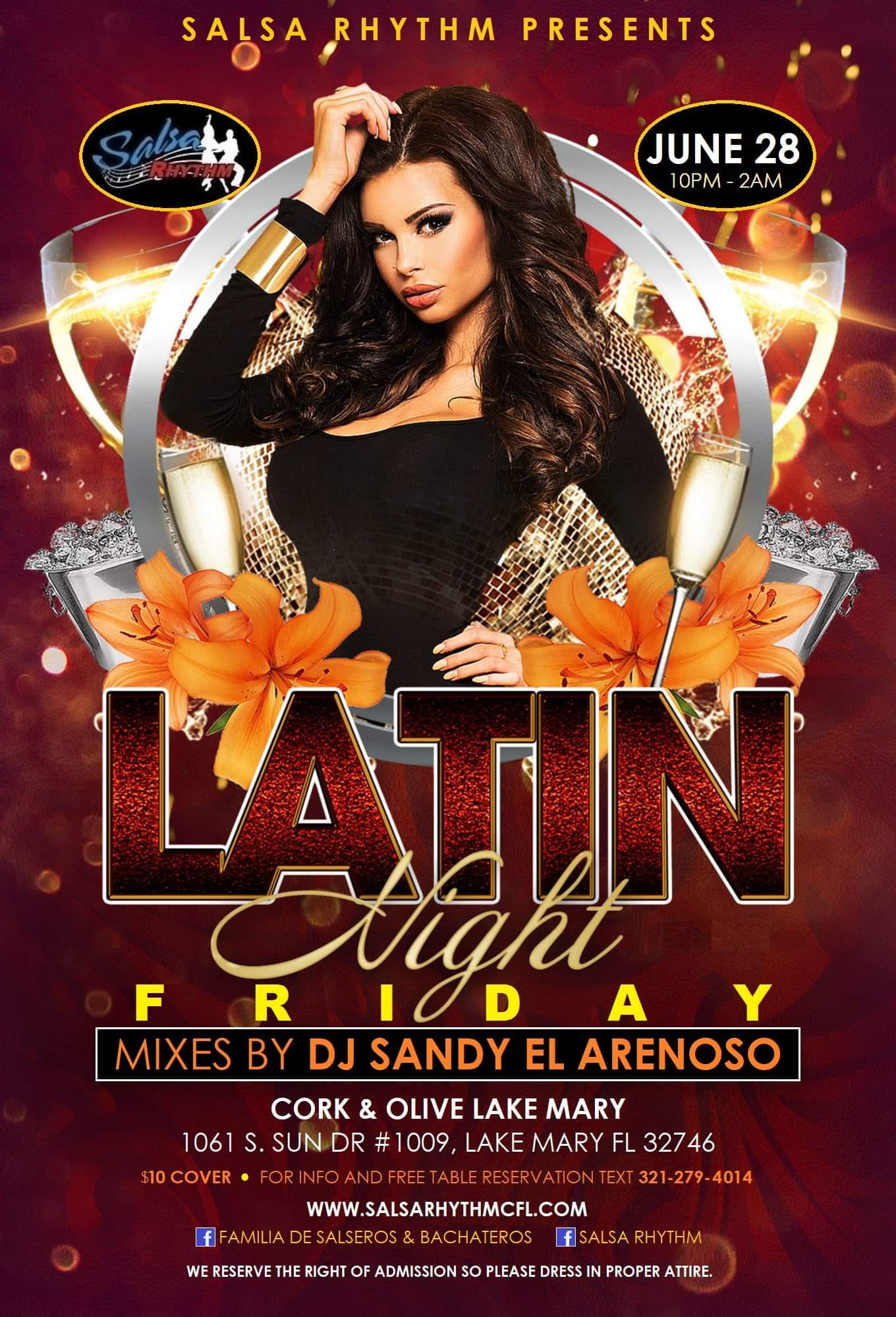 Salsa Rhythm's End Of Month Friday Noche Latina