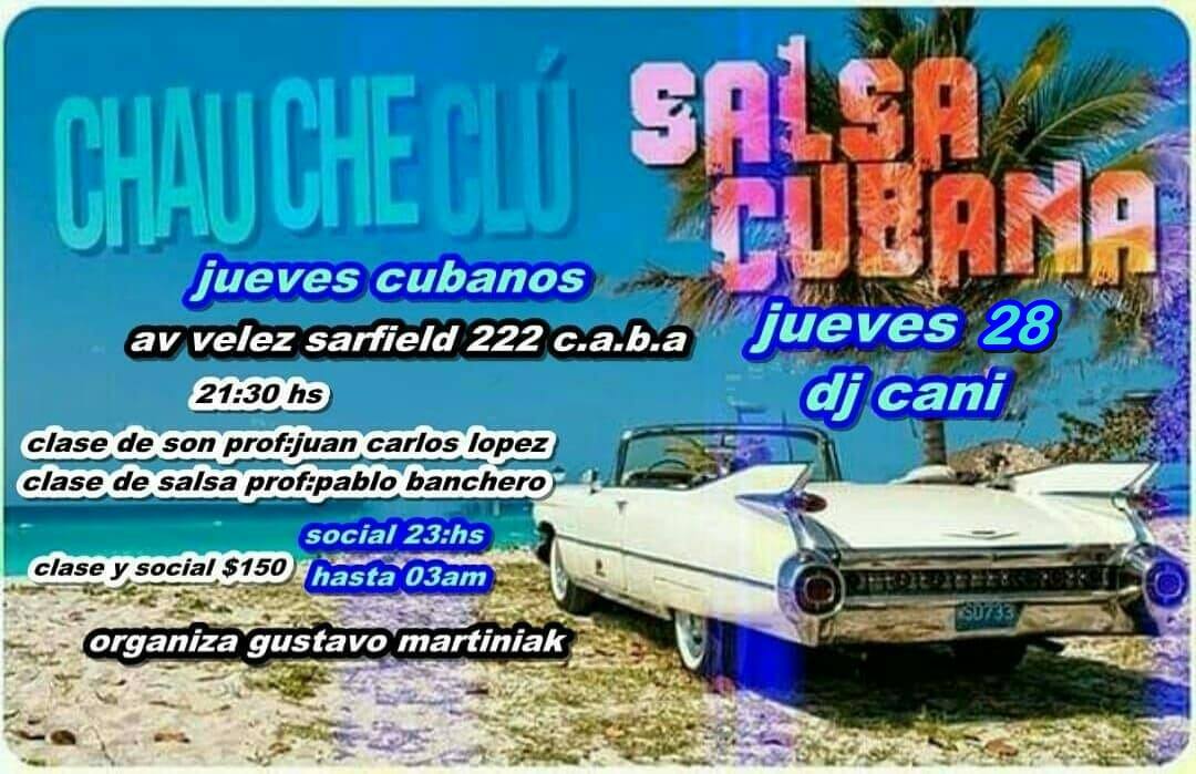 Jueves cubanos en chau che club