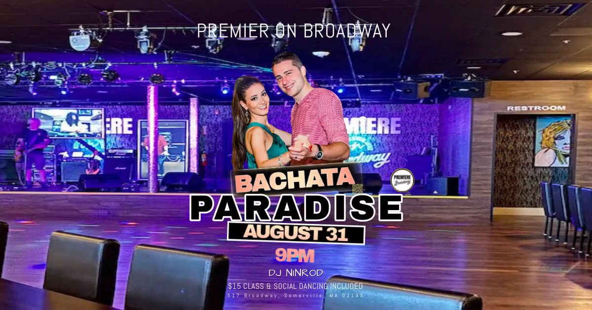 BACHATA PARADISE - Bachata Class + Social Dancing (no partner needed)