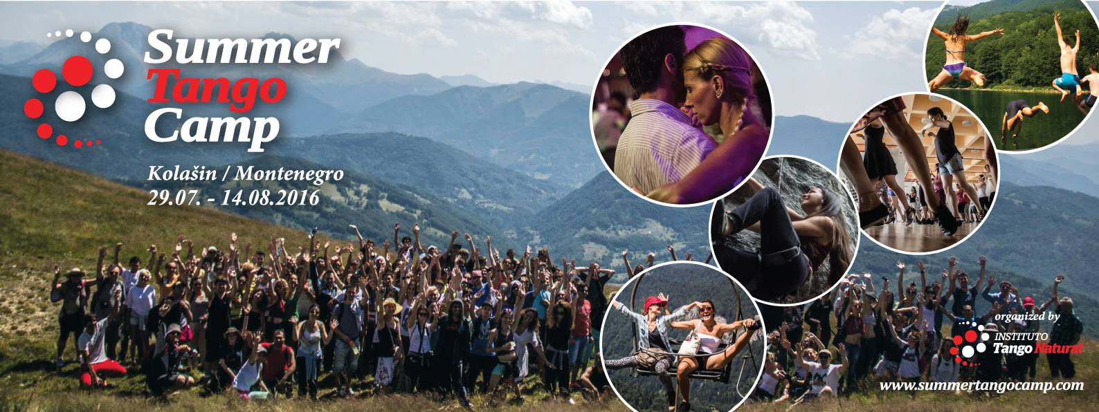 Two euros per day event: Mountain Summer TANGO CAMP - Kolašin, Montenegro 29 07 - 14 08 2016.