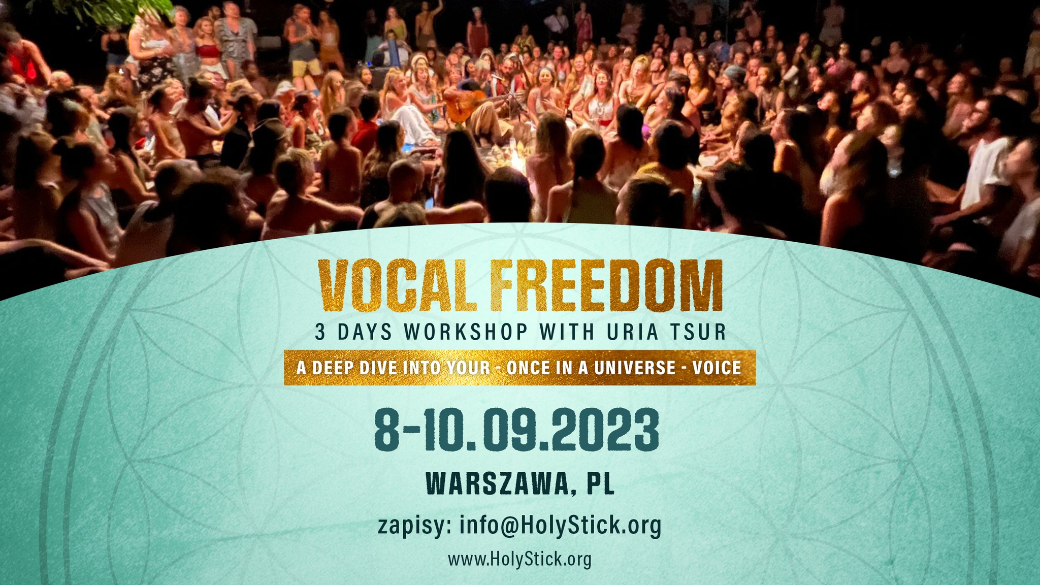 🥳 LISTA ZAMKNIĘTA SOLD OUT 🥳 VOCAL FREEDOM - 3 DNIOWY WARSZTAT "WOLNOŚĆ GŁOSU" Z URIĄ TSUR ! 🥰
