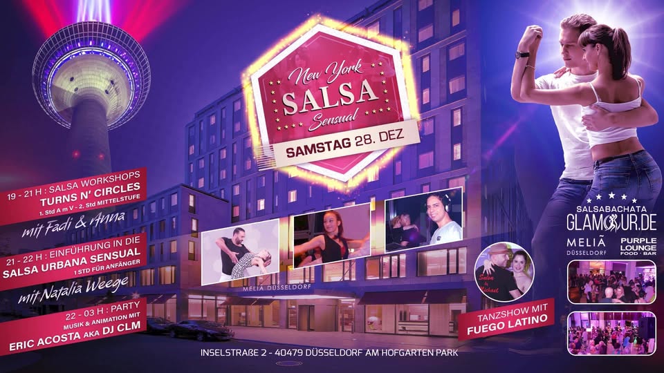 Salsa New York & Bachata Sensual Party Meliã Hotel 100% Spaß