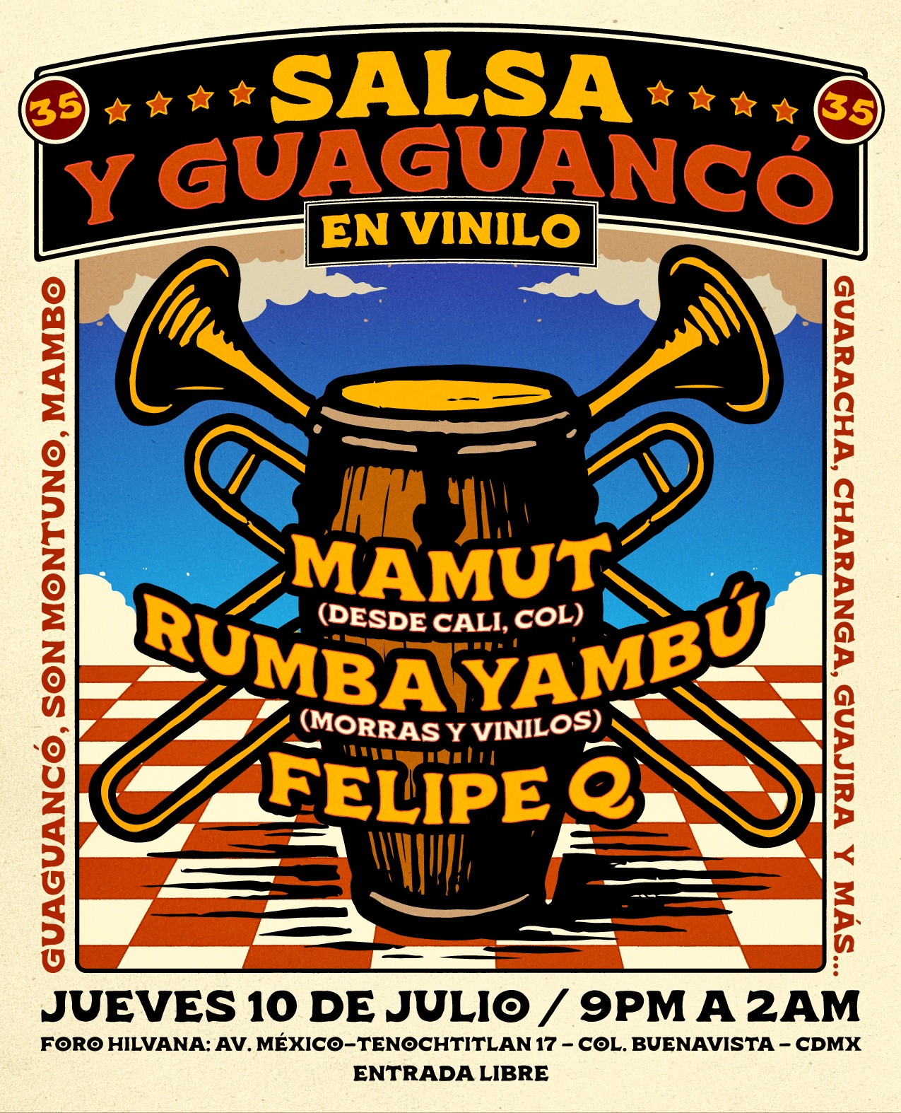 Salsa y Guaguancó en Vinilo 35, Foro Hilvana