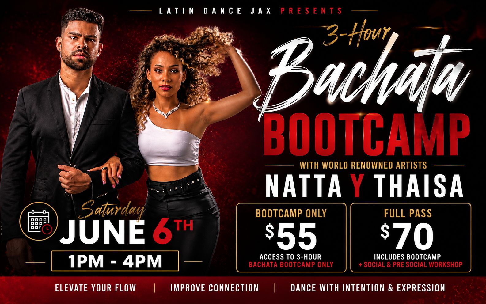 Bachata Flow Bootcamp with Natta y Thaisa - LDJ