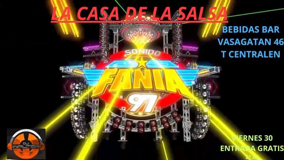 LA CASA DE LA SALSA!!!!VIERNES 30 ENTRADA GRATIS BEBIDAS BAR VASAGATAN 46