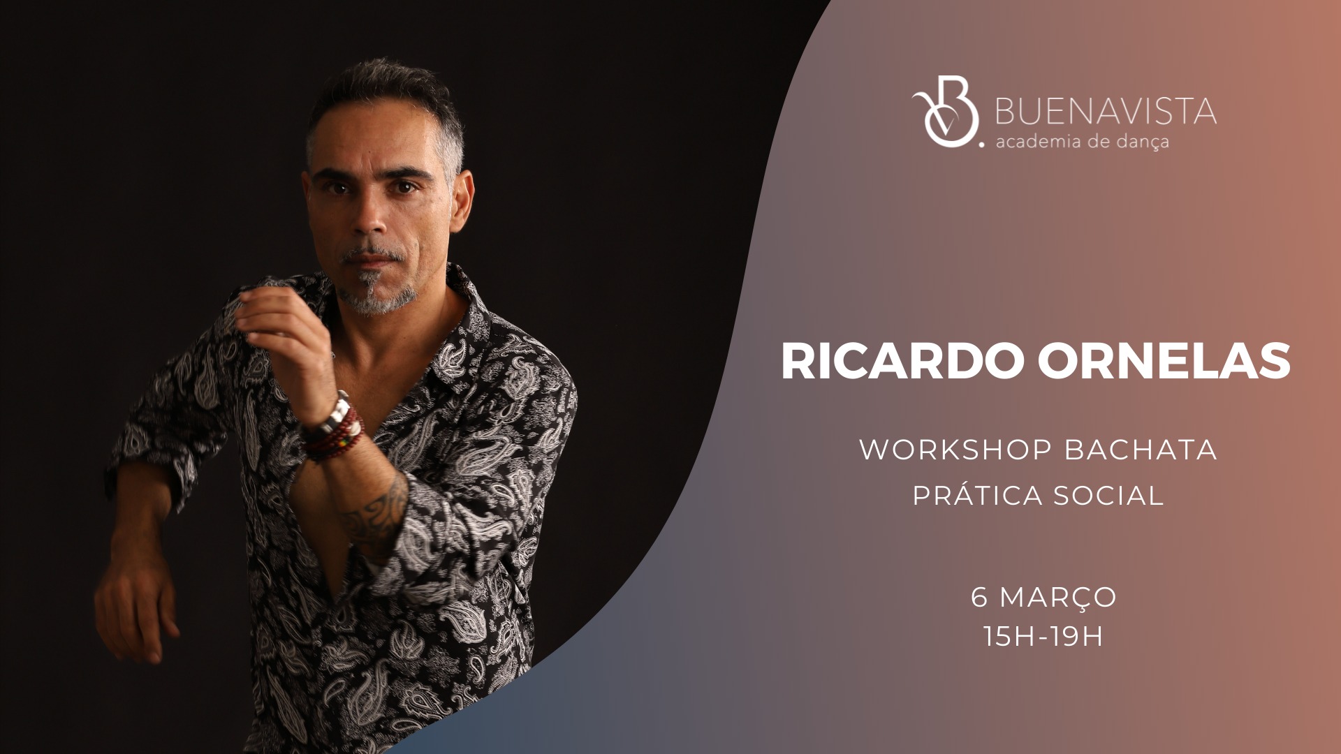 Ricardo Ornelas - Workshop Bachata Footwork e Musicalidade + Prática Social