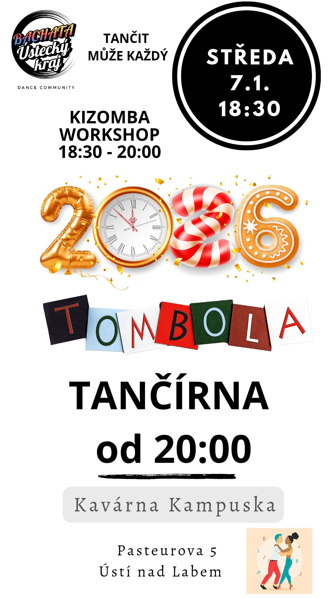 Novoročníí tančírna ÚSTÍ N L