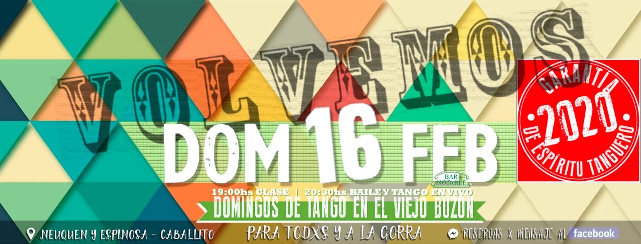 Domingo de Tango en el Viejo Buzón!
