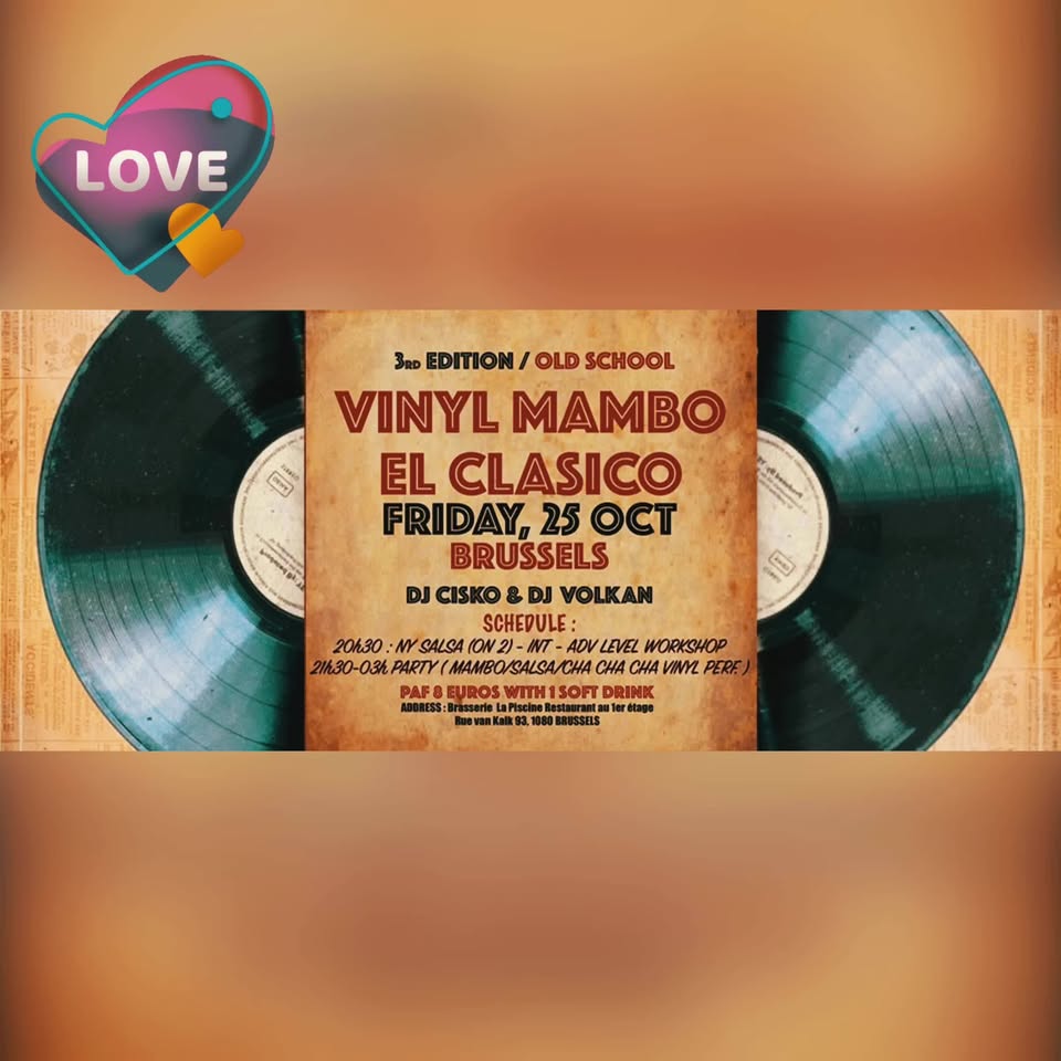 Vinyl Mambo El Clasico Old School 3rd Edition 25 Oct
