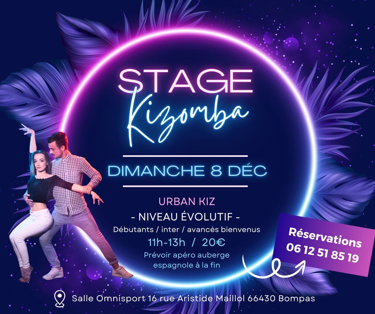 Stage Kizomba Urbain Kiz évolutif