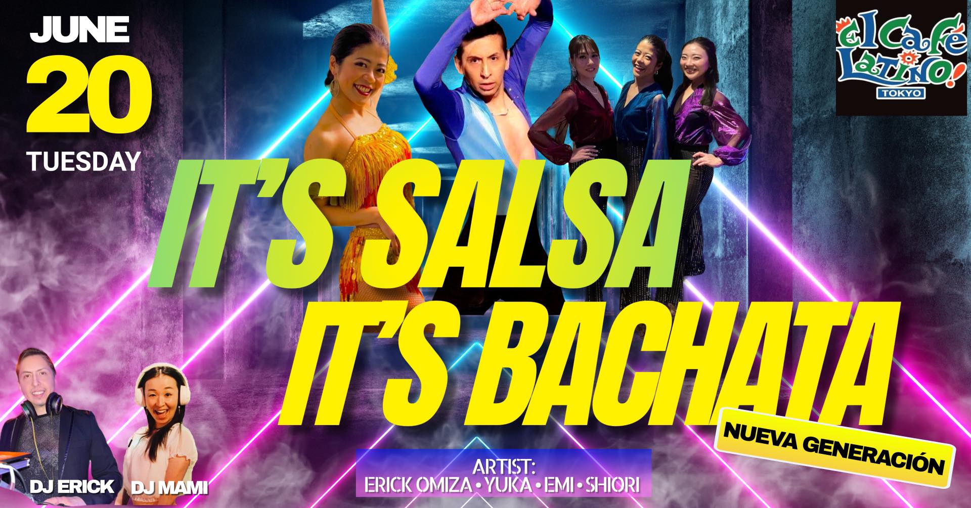 6 20 IT'S SALSA , IT'S BACHATA -Nueva Generacion-@El Cafe Latino