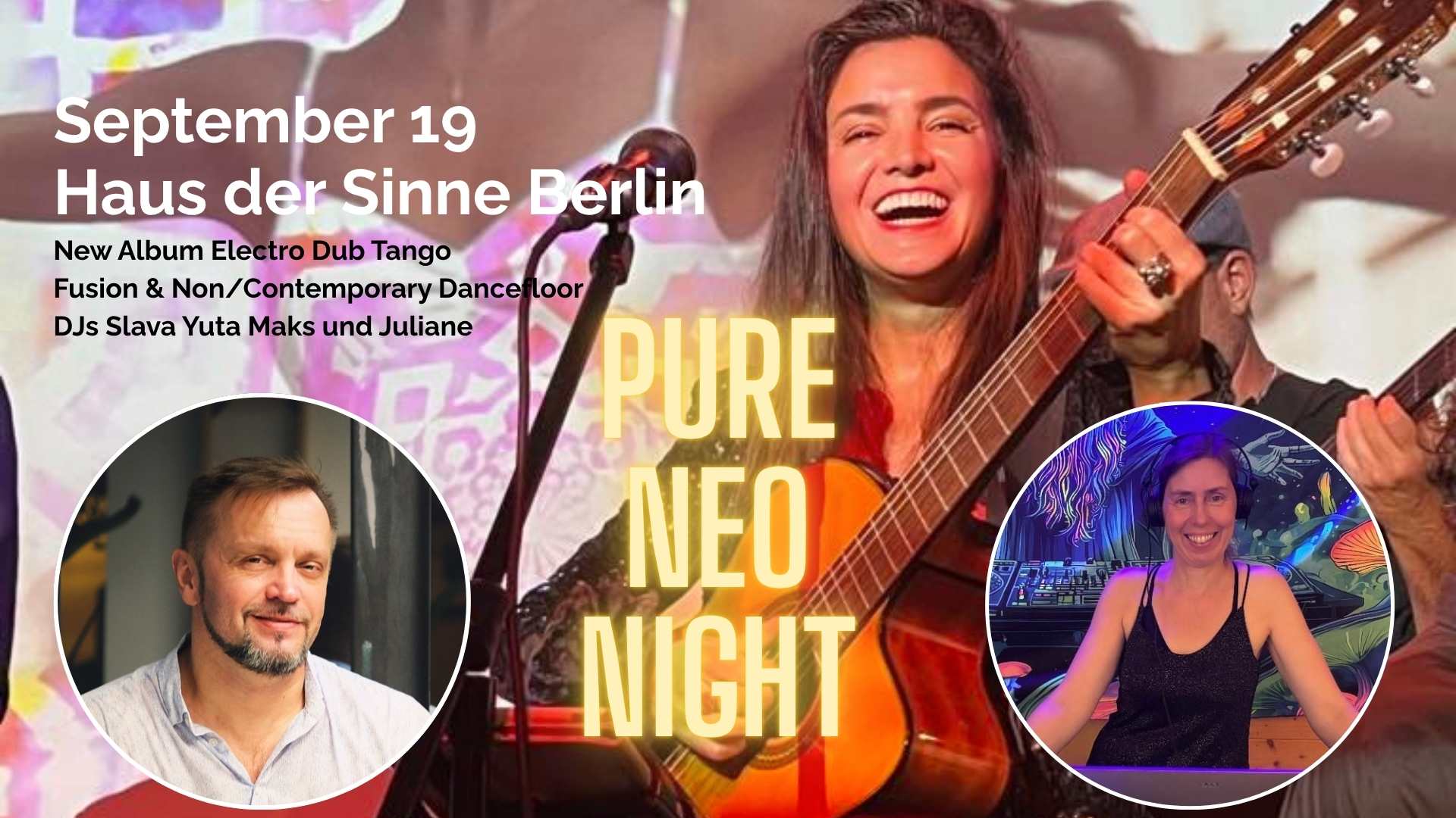 Neo-Tango-Party-Night: New Album Release Electro Dub Tango Band, DJs Slava Yuta Maks und Juliane