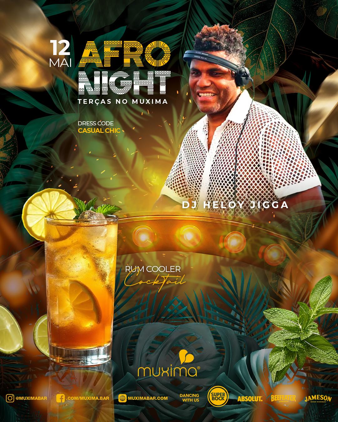 TERÇA • 12 MAIO 👣 🌍 AFRO NIGHT EXPERIENCE 🔥 Só no Muxima