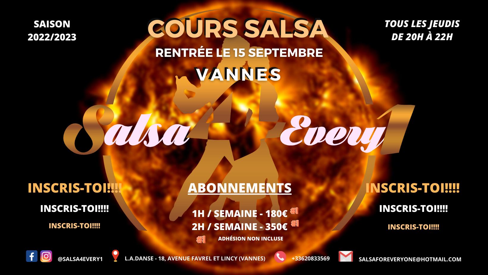 Cours de Salsa à Vannes