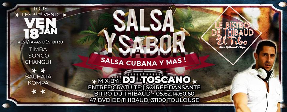 Salsa Y Sabor au Tibo avec DJ Toscano