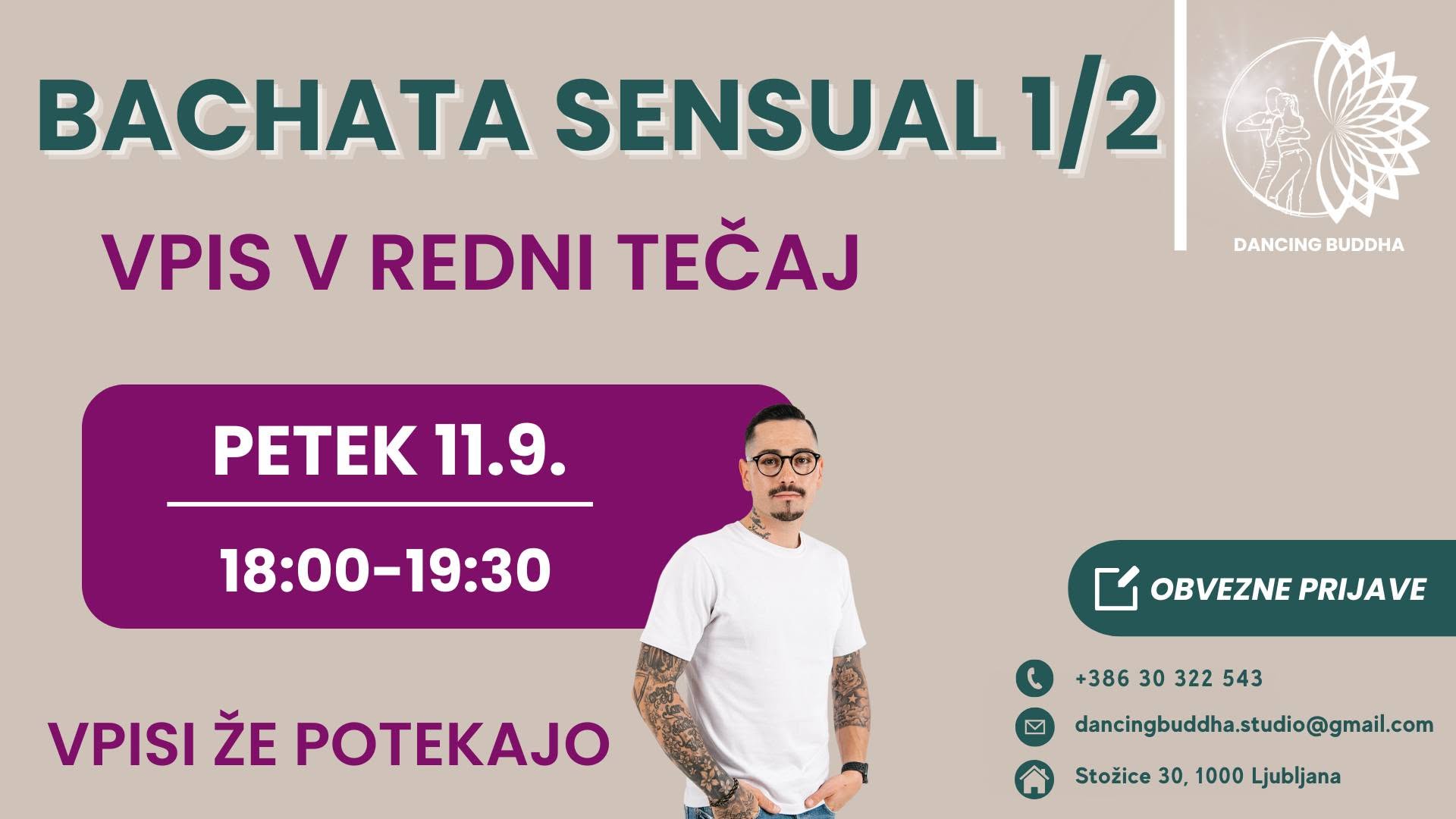 BACHATA SENSUAL 1 2 - VPIS V REDNI TEČAJ