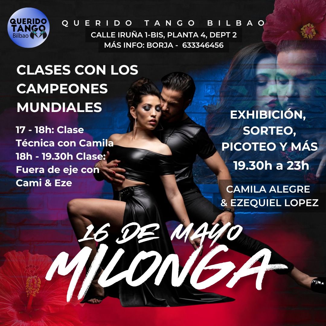 Milonga Especial con Camila Alegre y Ezequiel López en Querido Tango Bilbao