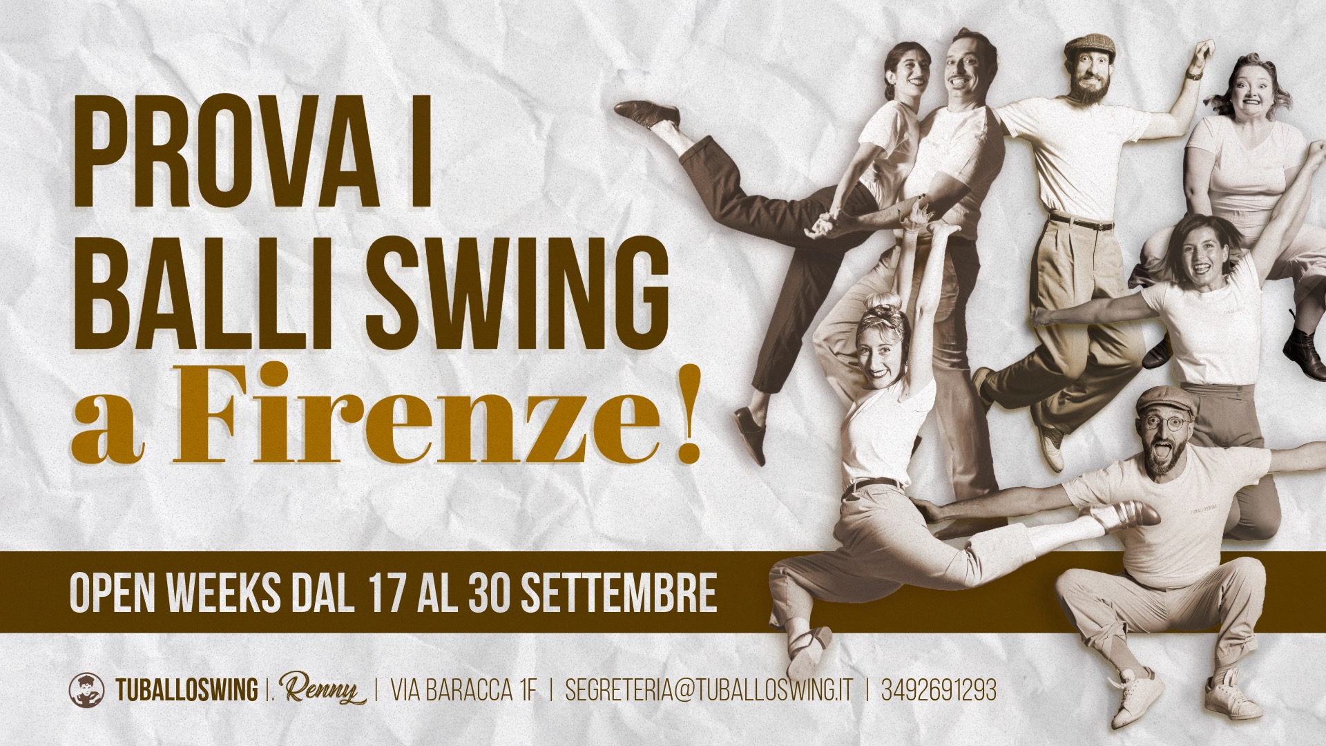Corsi di Swing a Firenze -lezioni di prova GRATUITE al Renny Club