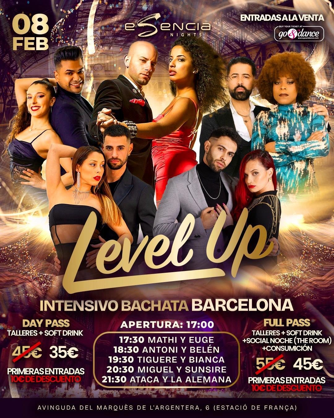 🎉 LEVEL UP -INTENSIVO BACHATA BARCELONA 🎉