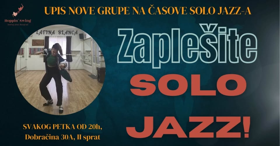UPIS NOVE GRUPE NA ČASOVE SOLO JAZZ-A!