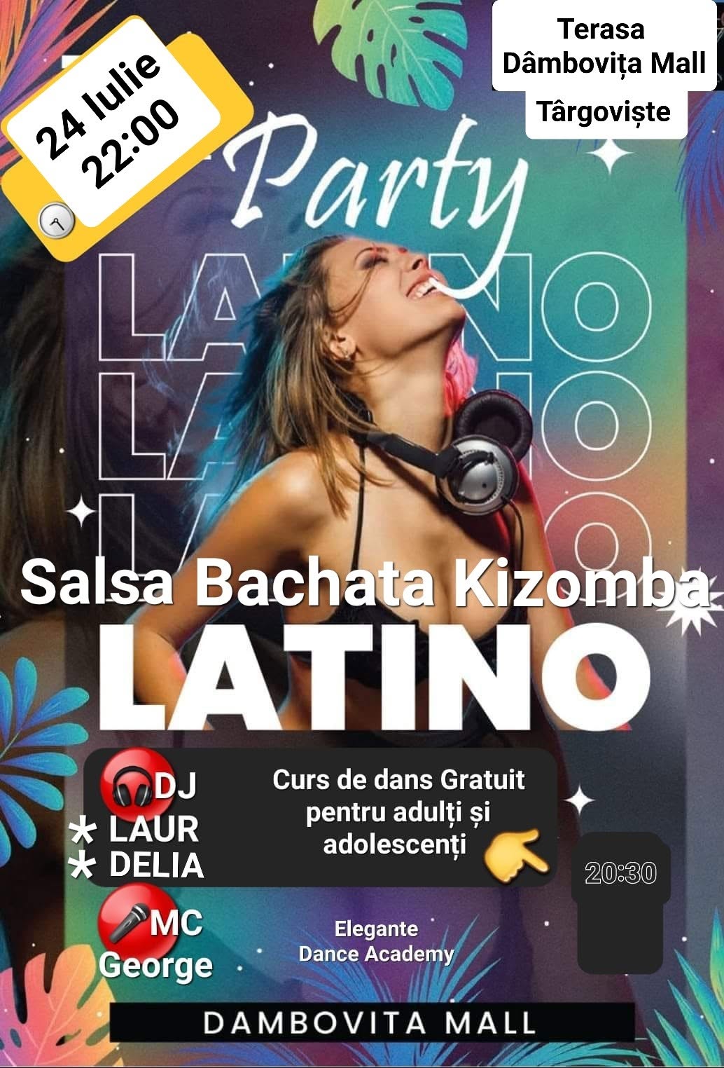 Social Latino Party Terasa Dâmbovița Mall Salsa Bachata Kizomba