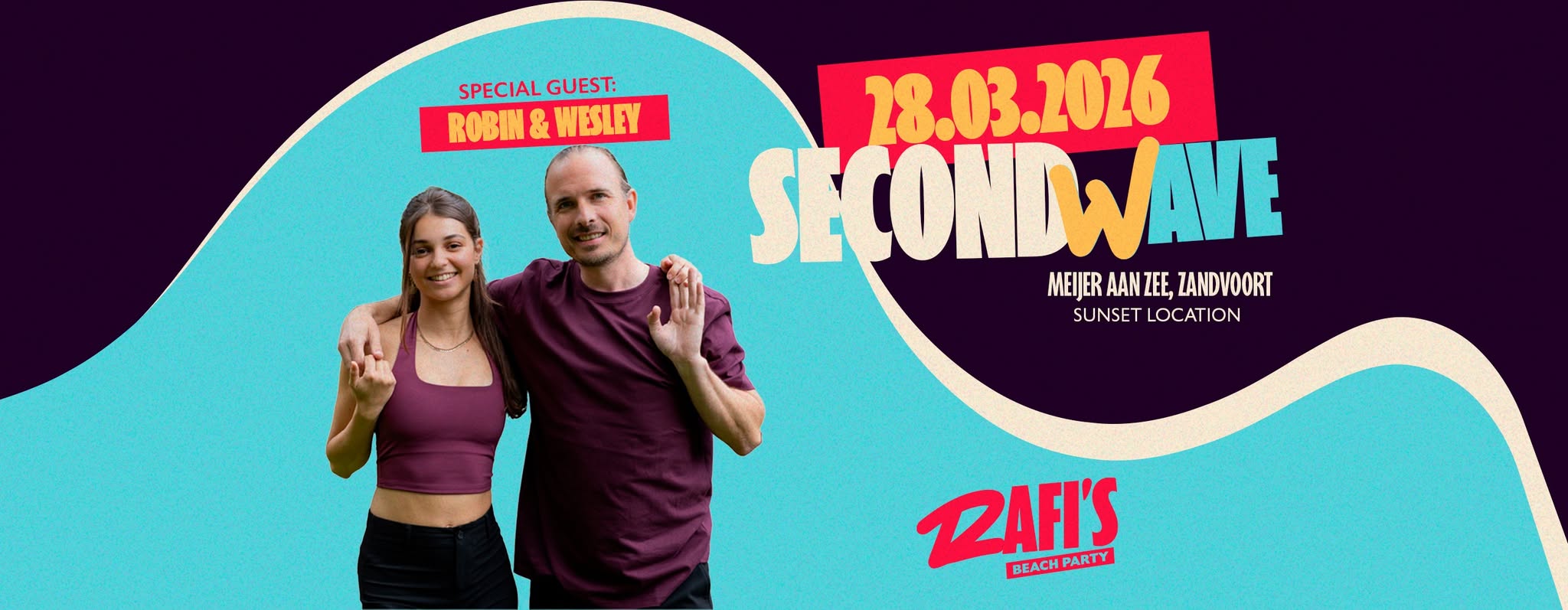 Rafi's Beach Party ☀️ Second Wave! - met workshop Robin & Wesley! (zaterdag 28 maart)