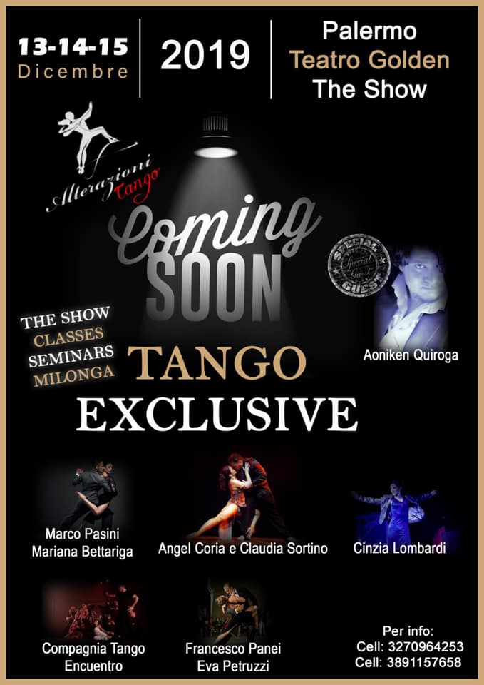 TANGO Exclusive - Dicembre 2019 a Palermo