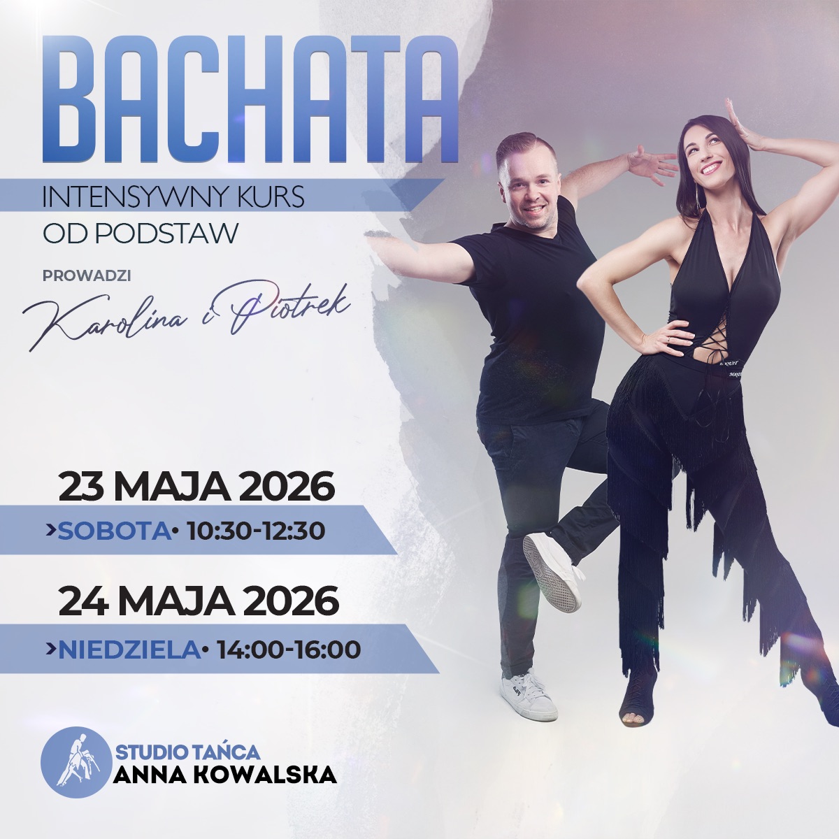 BACHATA w parach - intensywny kurs od podstaw (weekend)