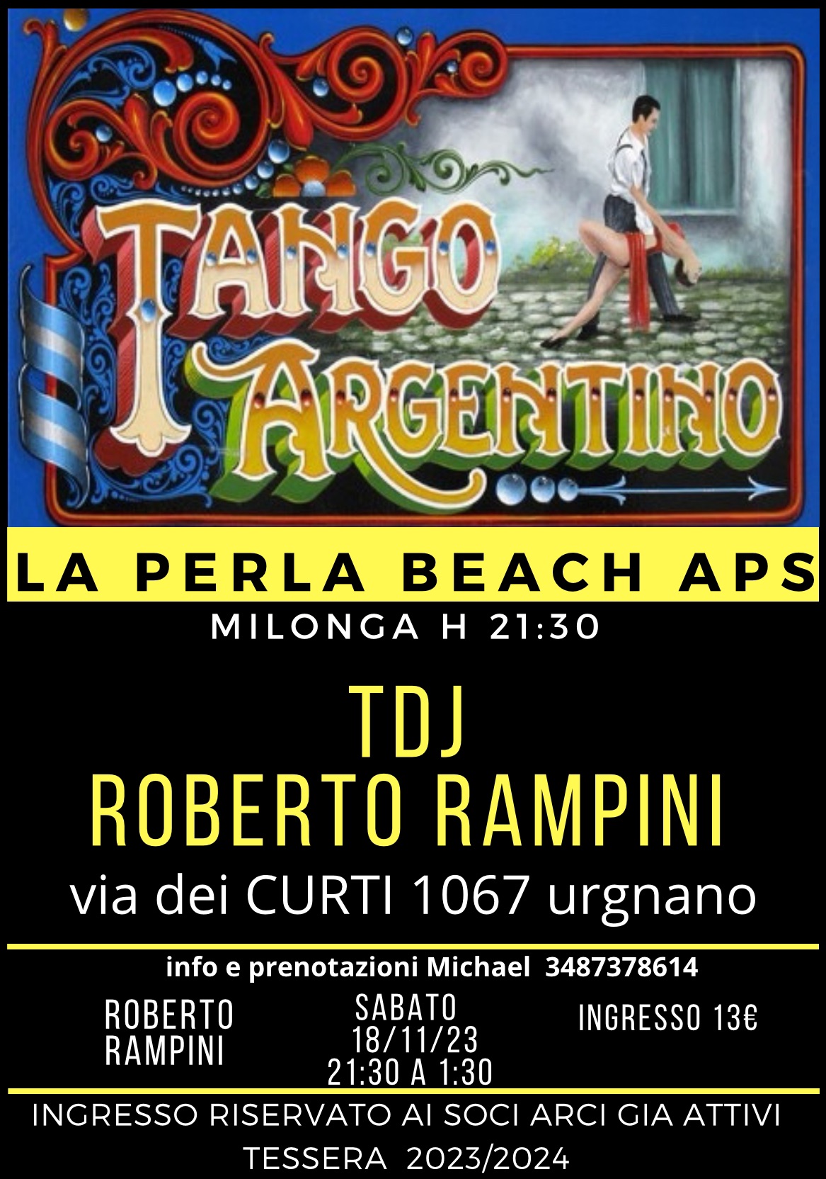 Milonga la perla con Roberto Rampini