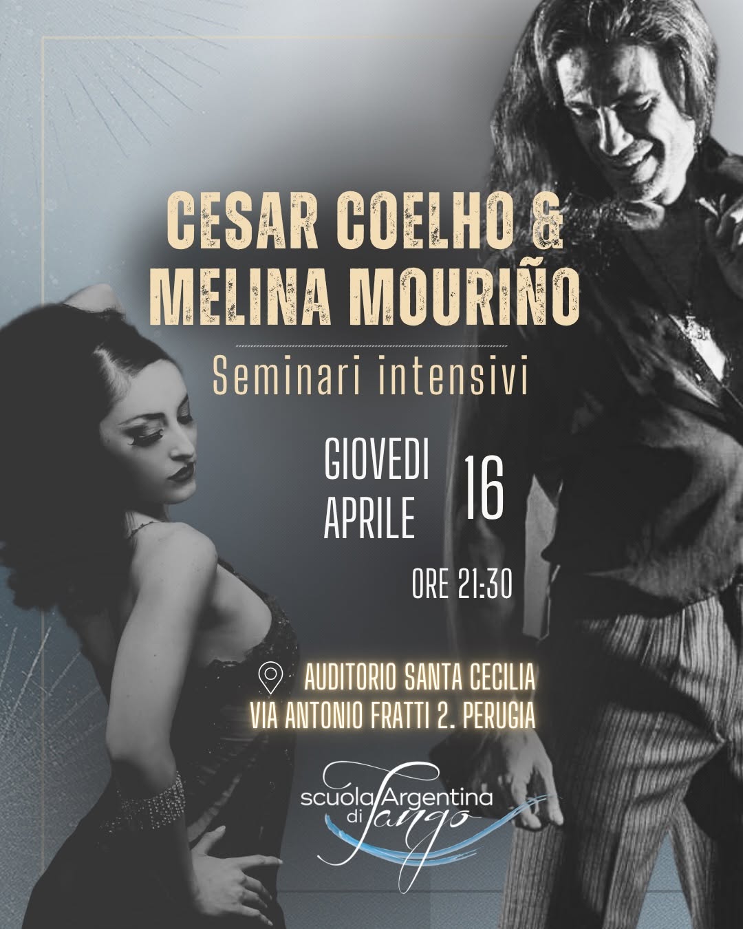 César Coelho e Melina Mouriño - Seminari intensivi “Ganchos y Boleos”