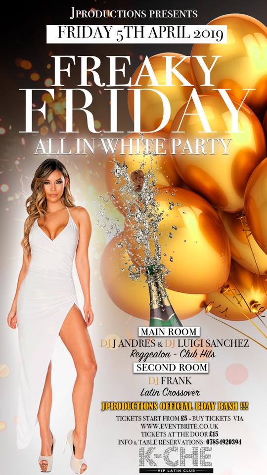 FREAKY FRIDAY ALL IN WHITE PARTY