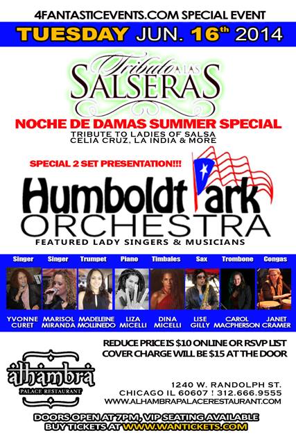 Noche de Damas Salsa Tuesday @ Alhambra - Featuring the Ladies of Salsa!