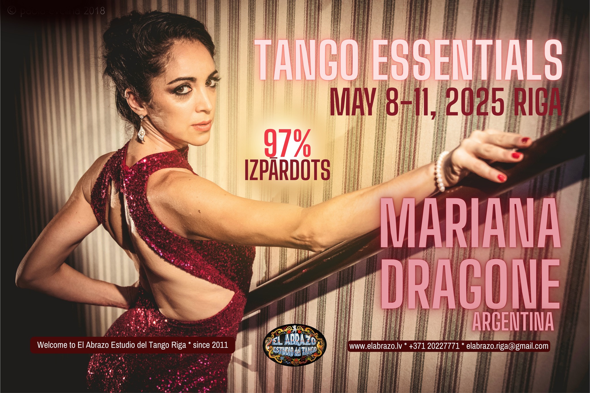 TANGO ESSENTIALS * WORKSHOPS w MARIANA DRAGONE, May 8-11, 2025, Riga