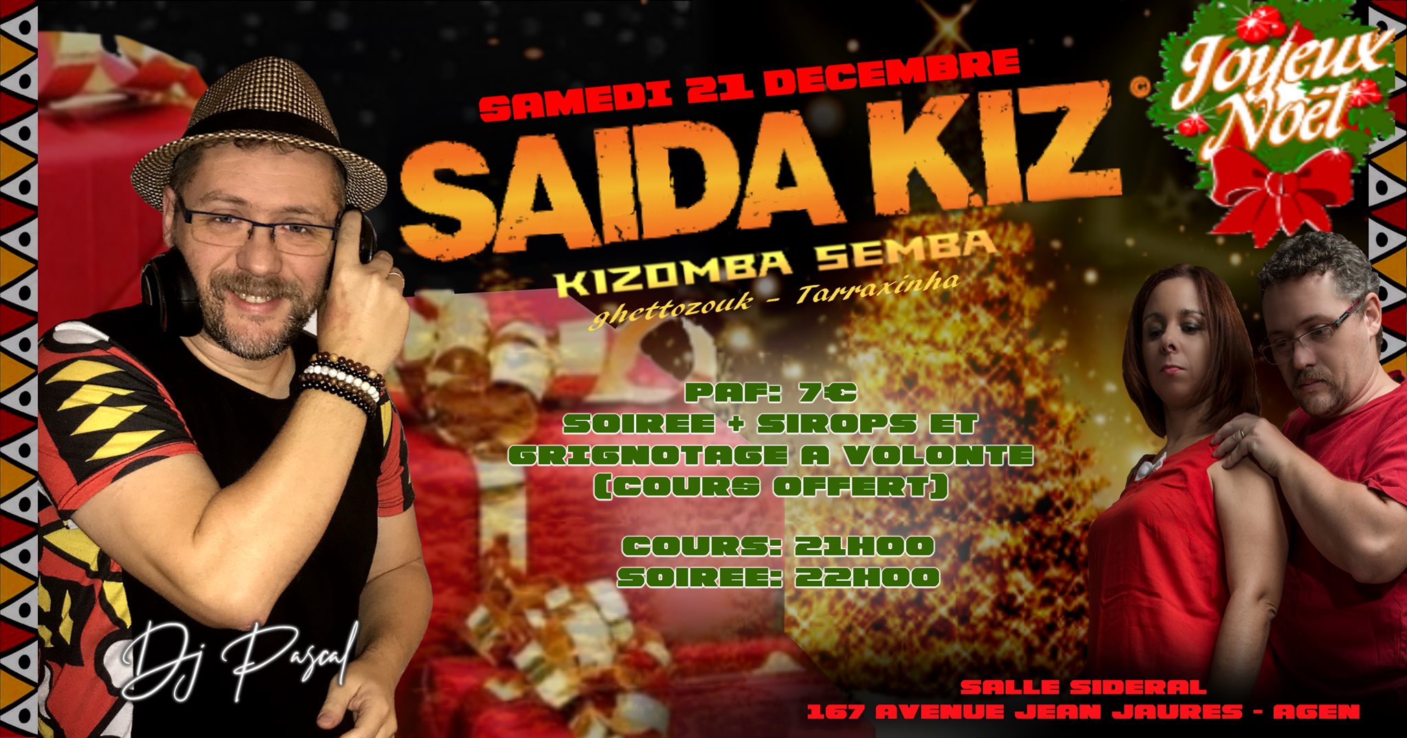 SAÏDA KIZ Samedi 21 Déc - Kizomba Semba - AGEN (47)