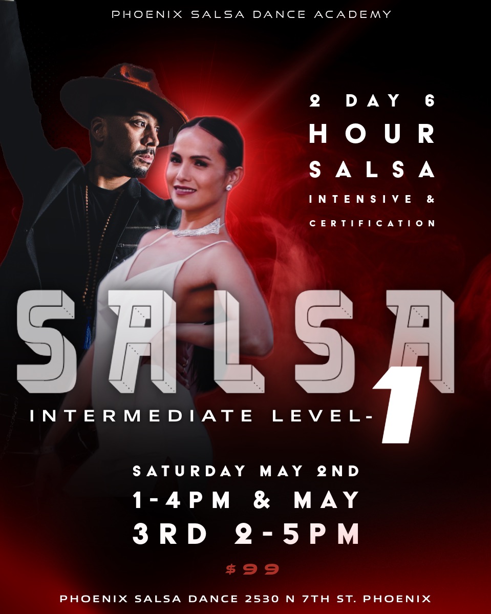 Intermediate Level-1 Salsa Syllabus Certification: Phoenix Salsa Dance!