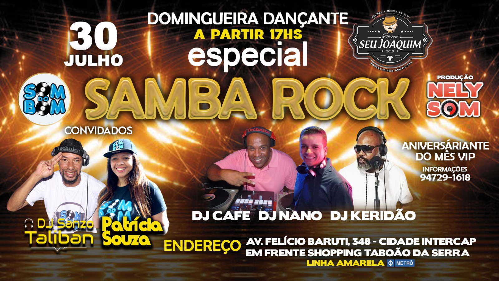 Som do bom em Domingueira Dançante especial Samba Rock