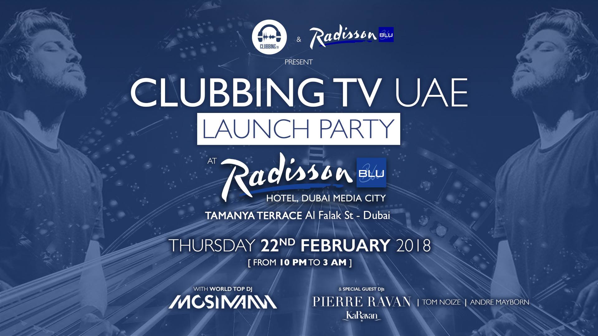 Clubbing TV UAE Launch Party with World Top DJ Mosimann
