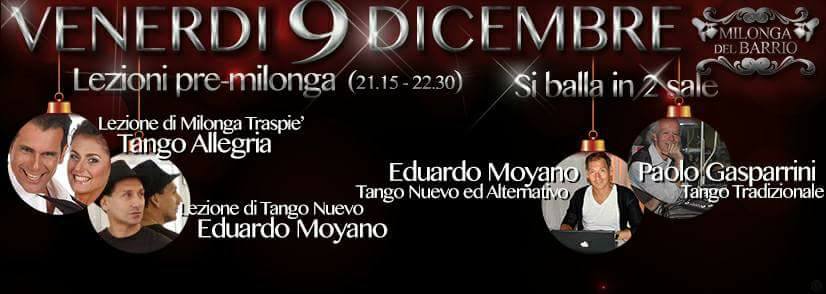 Venerdì 09 alla Milonga del Barrio